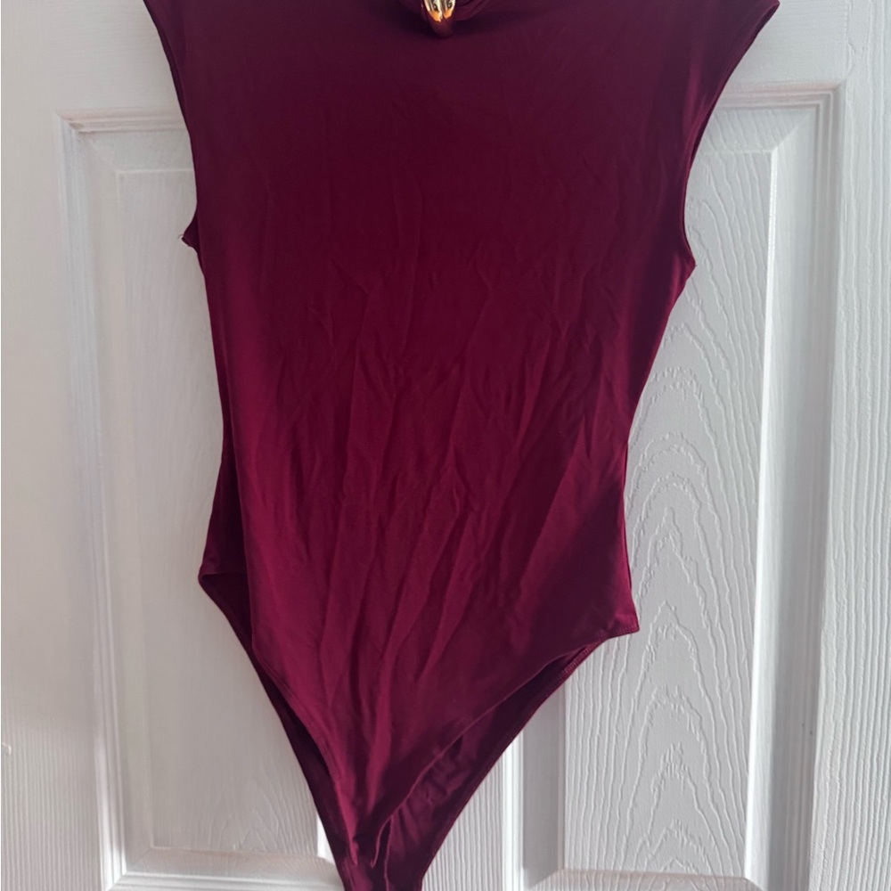 H&M Burgundy Bodysuit